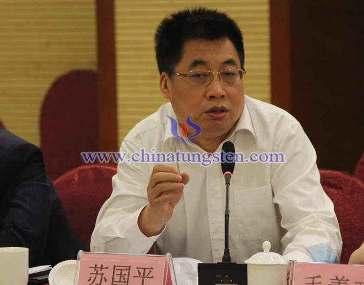 中國鎢業(yè)協(xié)會主席團主席、安泰天龍鎢鉬科技有限公司董事蘇國平