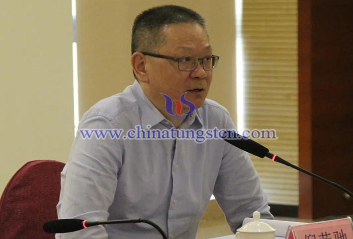 中國鎢業(yè)協(xié)會駐會副會長、主席團主席倪瑩馳
