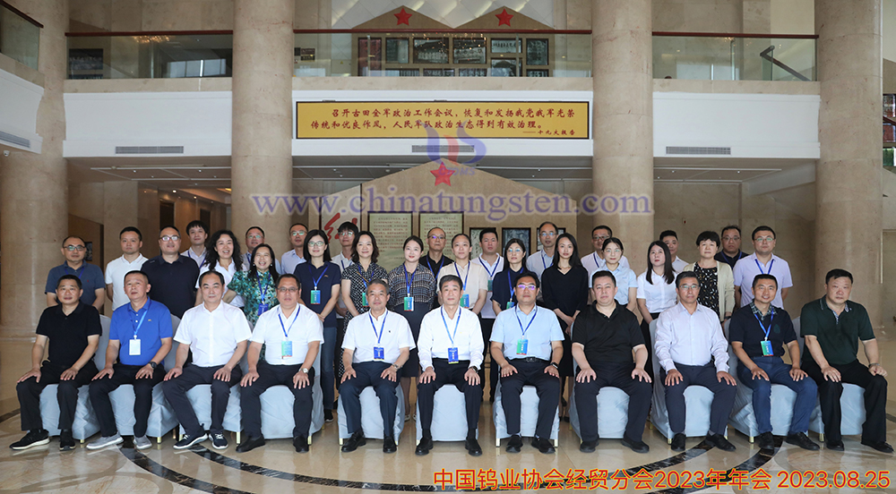 中國鎢業(yè)協會經貿研究分會2023年行業(yè)形勢分析研討會與會人員合影