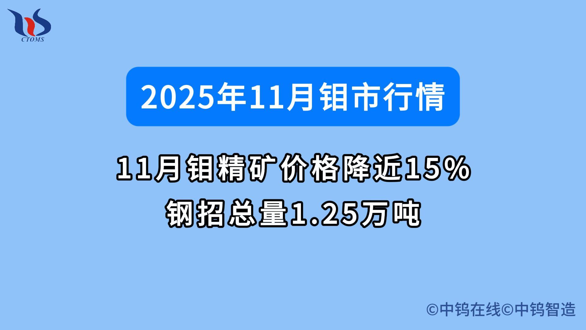 2025年11月鉬價如何