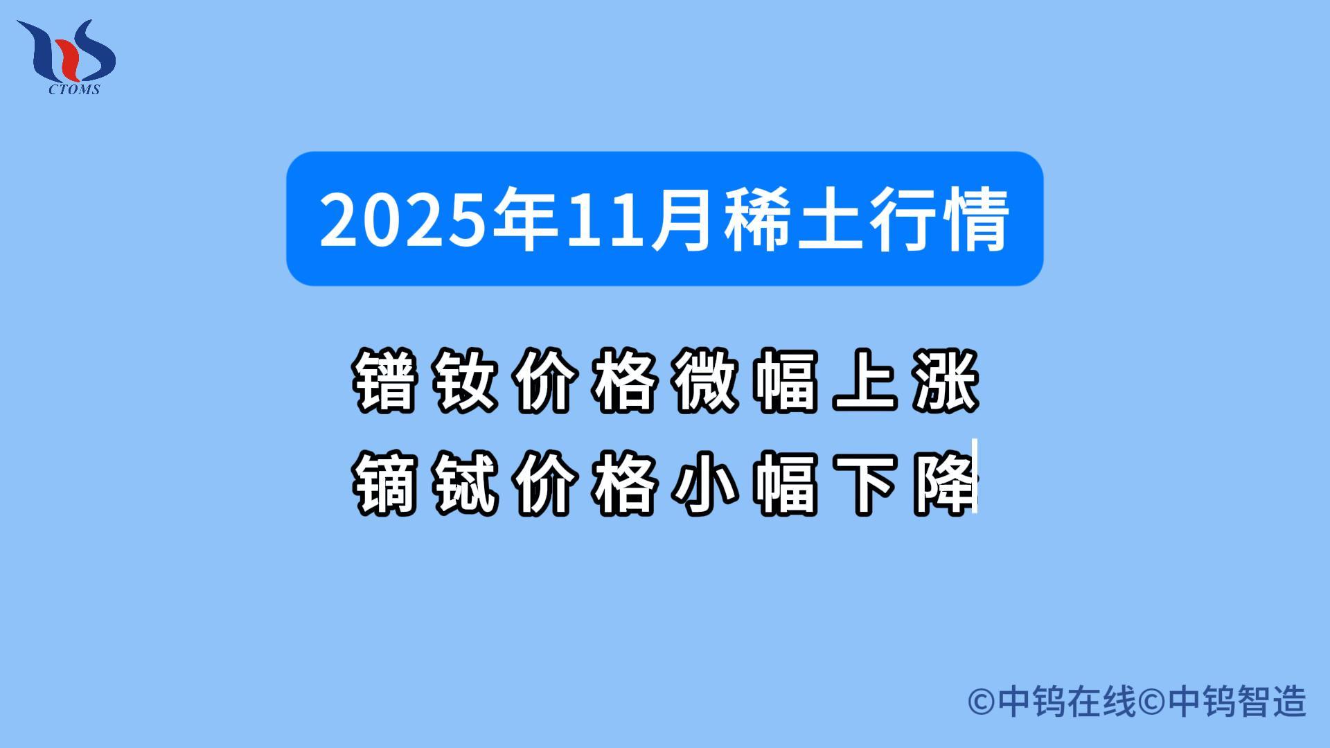 2025年11月稀土價格如何