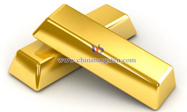gold plated tungsten bar picture