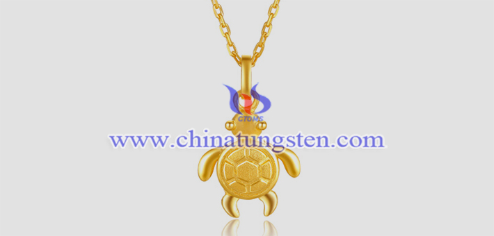 gold plated tungsten alloy tortoise pendant picture