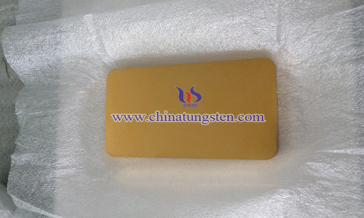 tungsten gold plated paperweight picture