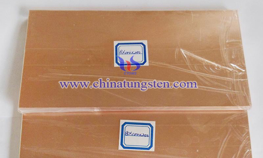 8×100×200mm Tungsten Copper Plate Picture