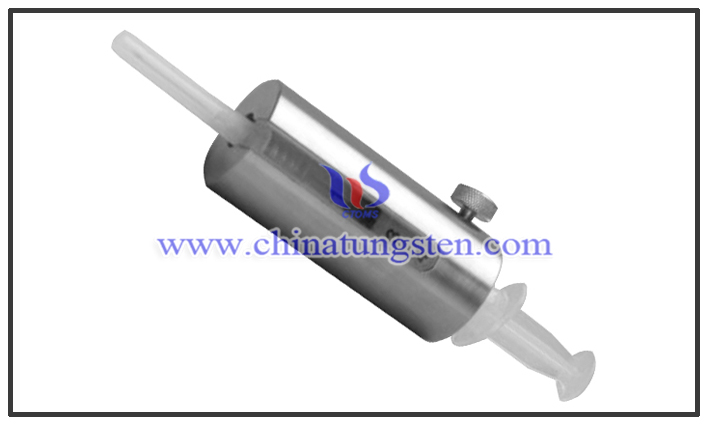 tungsten alloy syringe shield with lead glass window picture