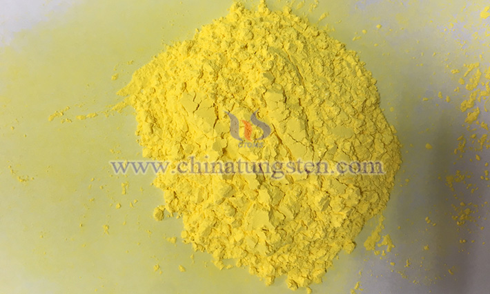 Yellow tungsten oxide picture