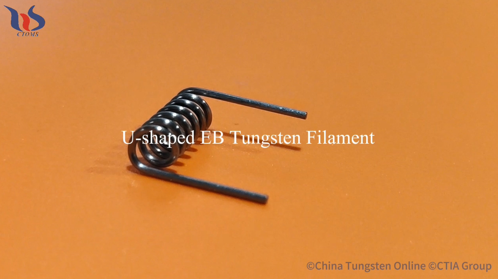 U-shaped EB tungsten filament