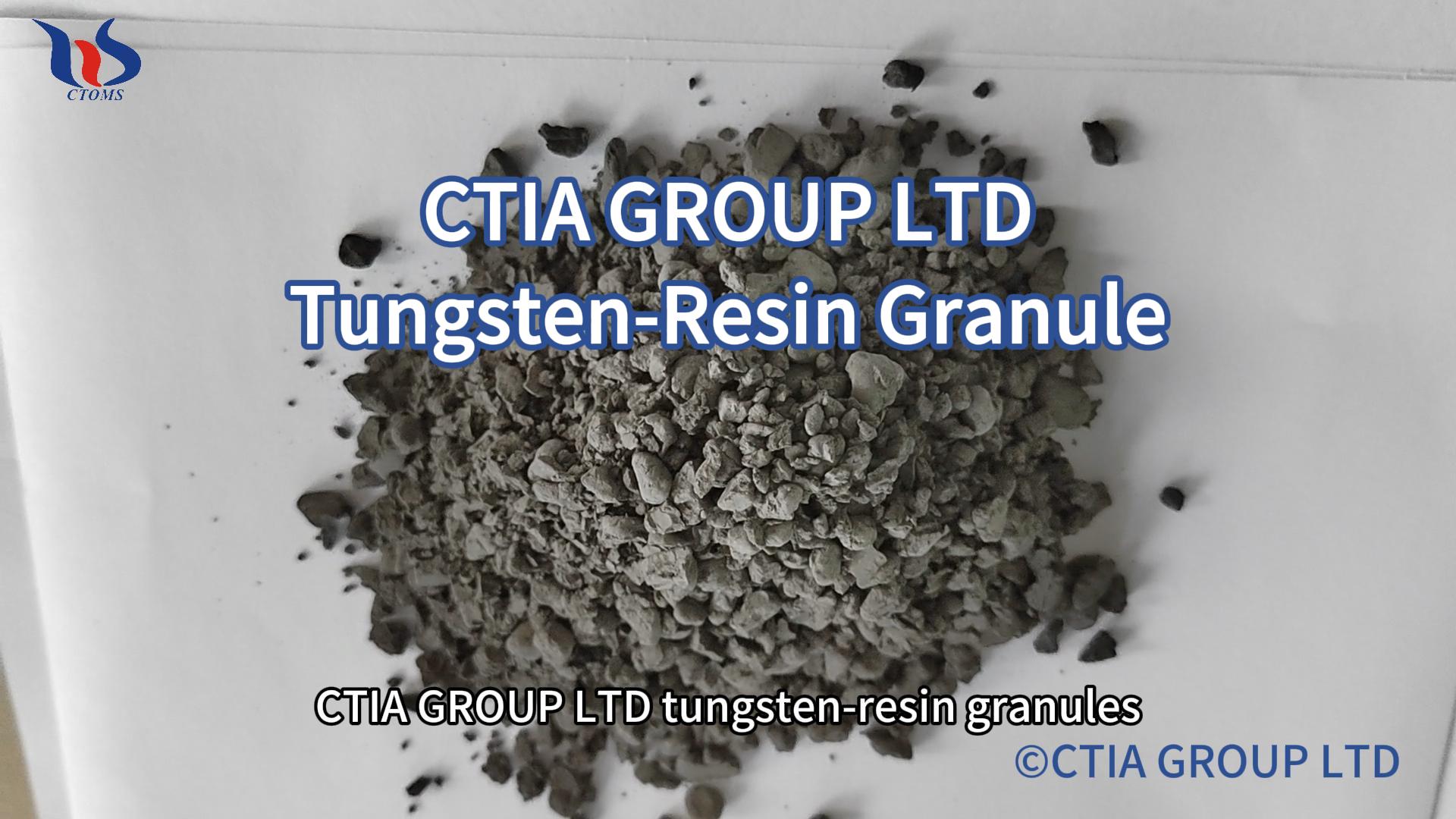 Images of tungsten resin particles
