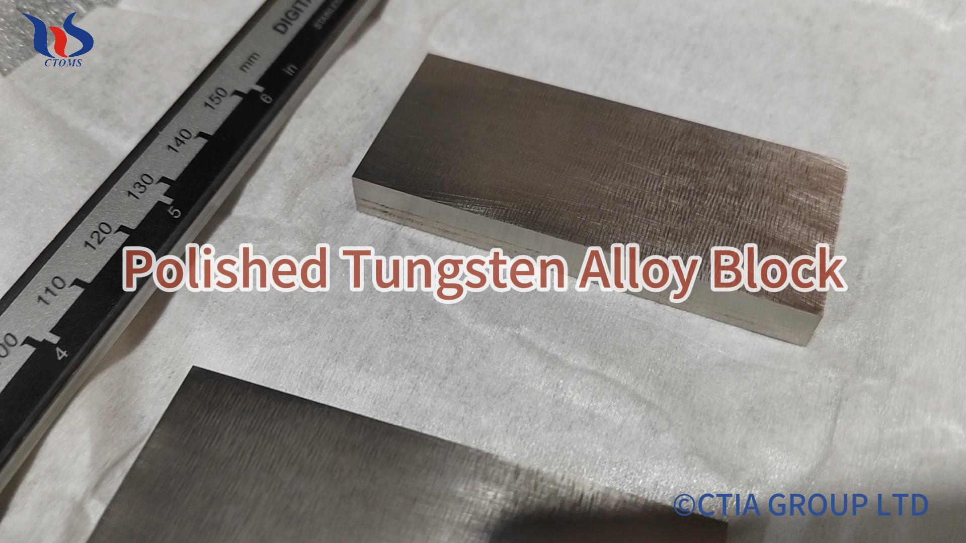 polished tungsten alloy blocks