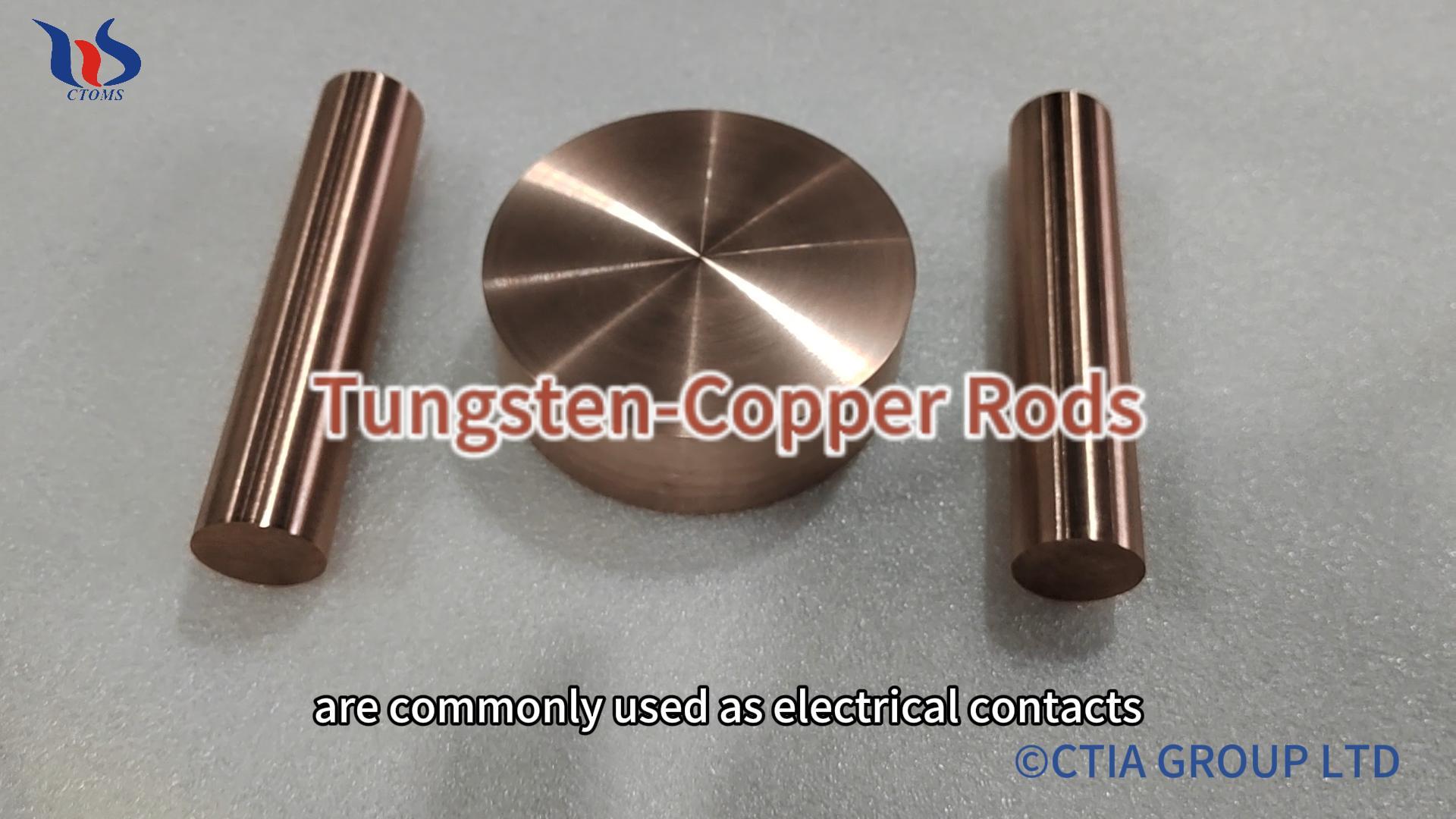 tungsten-copper rods