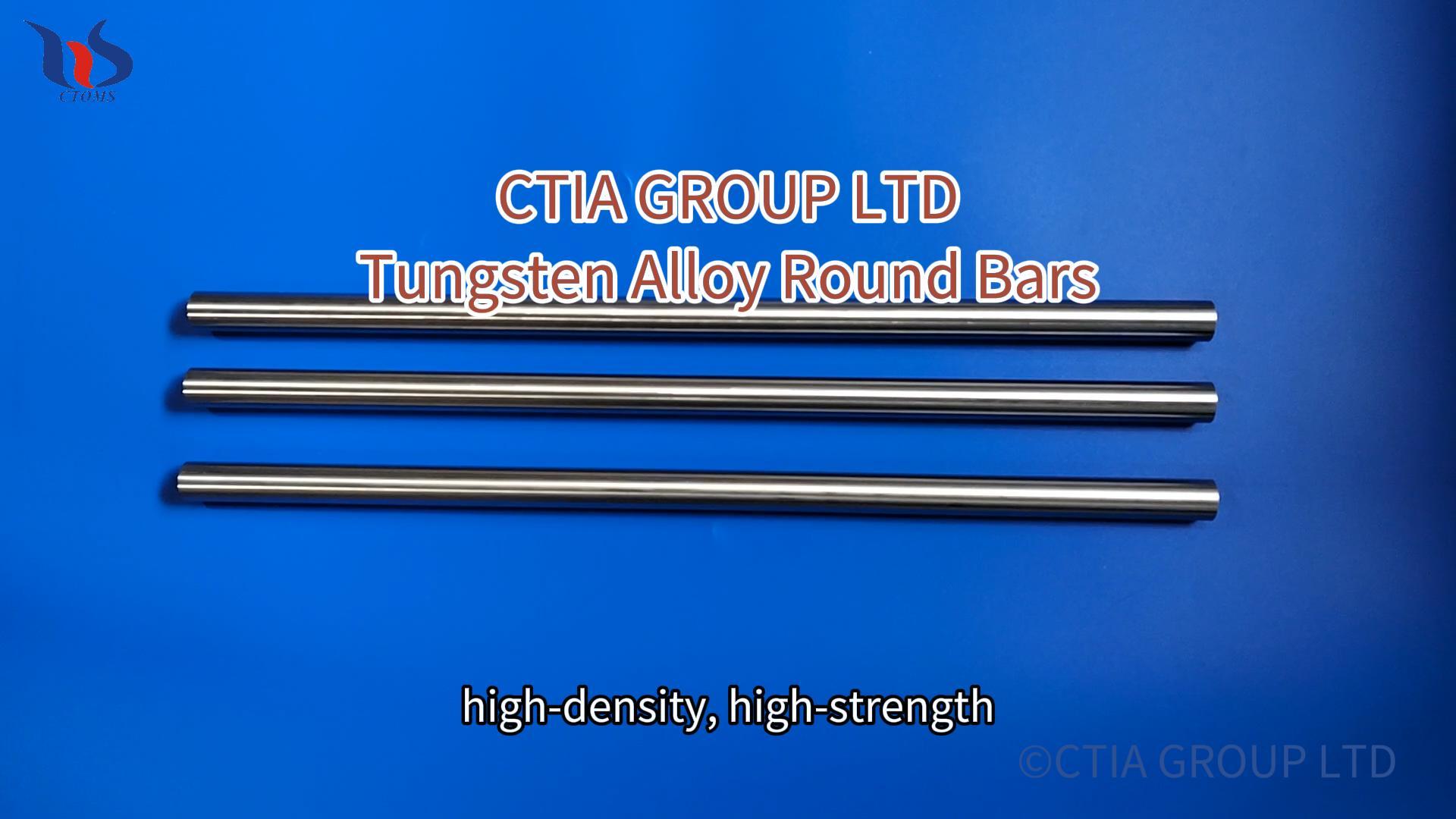 Tungsten alloy round bars