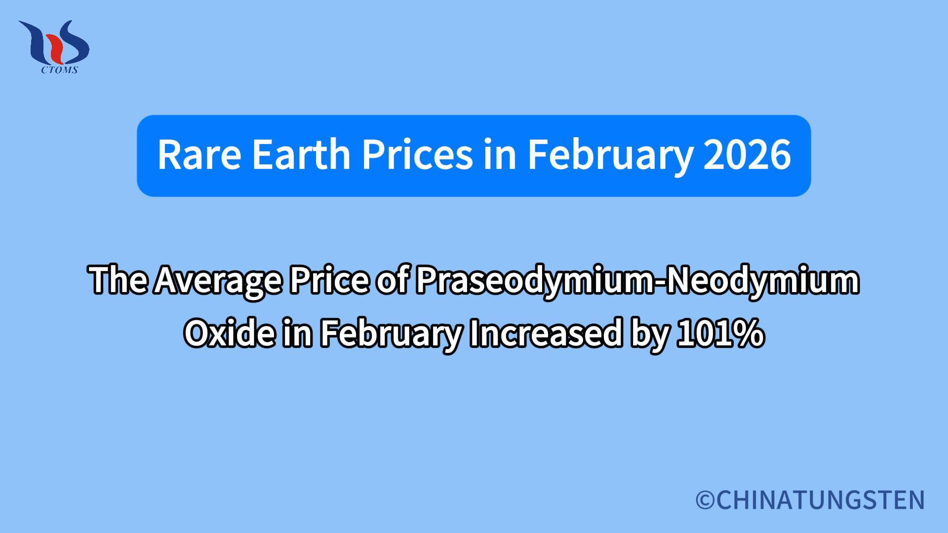 What will the rare earth price be like in february 2026