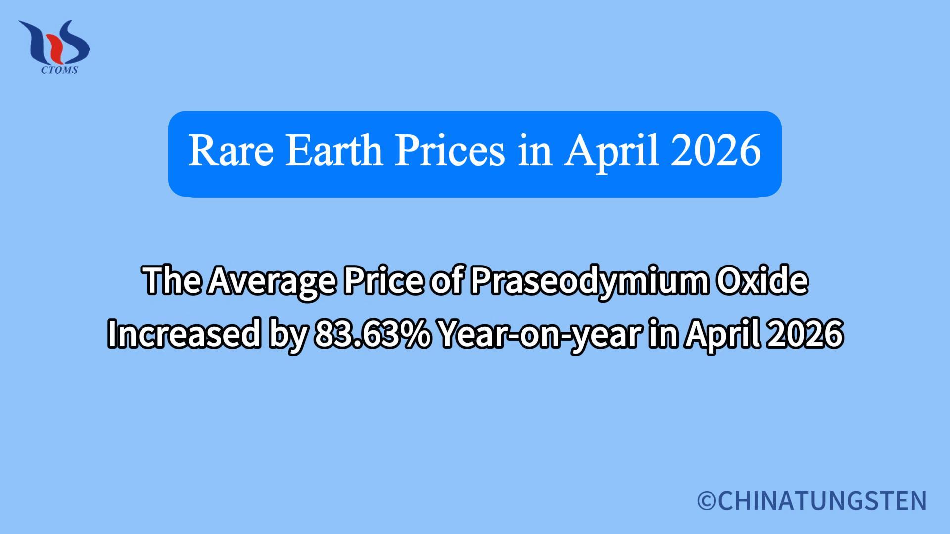 what will the price of rare earth elements be in april 2026