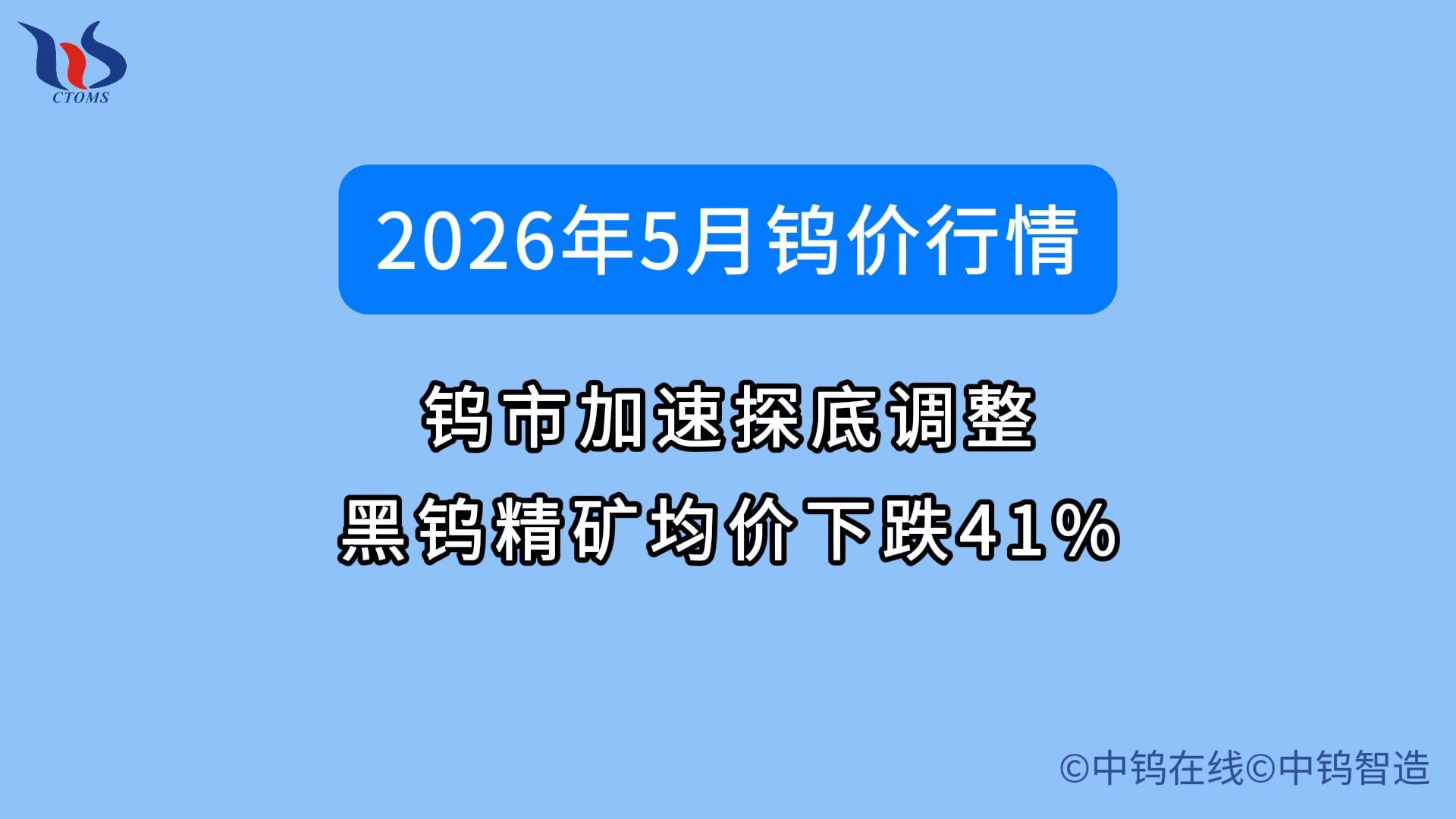 2026年5月鎢價(jià)行情如何